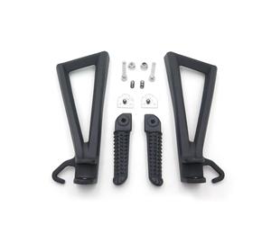 Repose-pieds arrière passager noir compatible avec Yamaha Yzf R6 2006-2009 2010 2011 2012