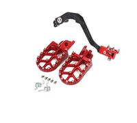 Repose-Pieds Arrière, Pédales Et Leviers De Frein Sélecteur De Vitesse Motos pour CRF250L CRF250M 2013-2020 CRF250RALLY 2017-2020 Usinage CNC Repose-Pieds Planches Moto(Set 3)