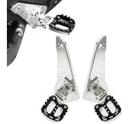 Repose Pieds Arrière Rabattables, PSLER Pédale Arrière pour Passager Ensemble de Moto en aluminium CNC pour X-ADV 750 Forza 750 NC 750 2021 2022 2023 2024 2025,Pliable à 90 Degrés(Titane-Noir)
