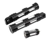 Repose-Pieds Avant Et Arrière pour Moto, Levier De Vitesse, Clous pour Touring pour Road Glide pour Sportster 883 1200 pour Softail pour Dyna Arrière Pédale(Black Set C)