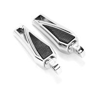 Repose-Pieds Avant Moto Pour Harley Pour XL 883 1200 Pédale CNC Aluminium Repose-pieds Ajusté 1 Paire Arrière Moto(Golden)