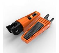 Repose-pieds avant ou arrière de moto, pédales réglables for BMW R1200S 2005, 2006, 2007, 2008, 2009(Rear R1200S Orange)