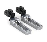 Repose-pieds Avant Réglables Moto Pour Kawasaki Pour Z800 Z800E Z750R Z1000 Z1000R ZX-6R ZX6R Appui Pied Moto(Adjustable titanium)