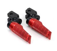 Repose-pieds Avant Réglables Pour CB1000R CB600F HORNET CB650F CBF1000 CB125R CBR650F CBR250R MSX125(Red)