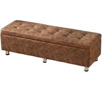 Repose-pieds avec sac de rangement, repose-pieds rembourré en tissu technologique pour salon et vestiaire, tabouret créatif à langer