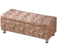 Repose-pieds avec sac de rangement, repose-pieds rembourré en tissu technologique pour salon et vestiaire, tabouret créatif à langer