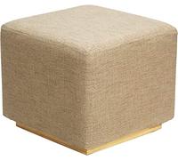 Repose-pieds avec siège rembourré en mousse, petit ottoman, ottomane moderne et contemporain, carré, capitonné