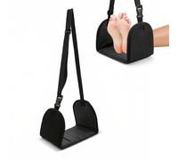 Repose Pieds Avion Hamac Pied Réglable Portable avec Mousse à Mémoire de Forme pour Voyage Accessoire Essentiel pour Adultes Enfants Longs Vols Train Bureau, Soulage Fatigue des Jambes