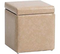 Repose-pieds - Banc de rangement pour chaussures en polyuréthane - Repose-pieds en cuir - Tabouret de canapé - Tabouret de couloir - Boîte de rangement - Tabouret bas pour salon, couloir, décoration