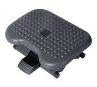 HOMCOM Repose-pieds de bureau, repose-pieds ergonomique, angle ajustable 30°, hauteur ajustable à 3 positions, pour bureau et maison, gris foncé