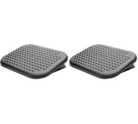 Repose-pieds bureau Fellowes - Support pour pieds Everyday pour les pieds avec base antidérapante - Repose-pieds pour le bureau ou la maison - Noir - Exclusivité Amazon (Lot de 2)