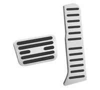 Repose-pieds Capuchons pédale Pour BYD Pour Seal EV Pédales D'accélérateur Et De Frein En Alliage D'aluminium Antidérapantes Accessoires Pour Carburant(Argent)