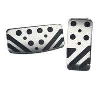 Repose-pieds Capuchons pédale Pour Mitsubishi Pour ASX Pour Lancer Pour EX Pour Outlander Housses De Pédales D'embrayage Frein Et D'accélérateur Repose-pieds Autocollants Style(blanc)