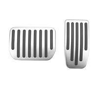 Repose-pieds Capuchons pédale Pour Modèle 3 Y 2021-2022 Alliage D'aluminium Sans Perçage Accélérateur Pédales De Frein Pad Anti-dérapant Pédales De Repos Couverture Pièces Automobiles(Argent)