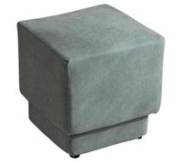 Repose-Pieds Chambre Pouf Ottoman en Forme De T De Style Japonais, Tabouret De Canapé Carré en Velours Côtelé pour Salon, Tabouret De Chevet(Green)