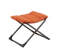 Repose pieds - chico soft - alu. Anthracite oléfine orange - l.49xl.60xh.47cm