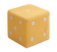 Repose-Pieds cubique en Forme de dés, Repose-Pieds en Fourrure, Banc à Chaussures, Tabouret carré, siège Ottoman rembourré, pour Salon, Couloir, Bureau, Salon, dortoir