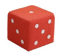 Repose-Pieds cubique en Forme de dés, Repose-Pieds en Fourrure, Banc à Chaussures, Tabouret carré, siège Ottoman rembourré, pour Salon, Couloir, Bureau, Salon, dortoir