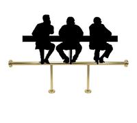 Repose-Pieds de Bar Améliorez Le Confort Du Bar avec Ce Kit Complet Repose-pieds (usage Commercial Pubs Et Cafés) Ses Tubes Support Au Design Minimaliste(Gold,120cm/3.9ft)