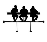 Repose-Pieds de Bar Améliorez Le Confort Du Bar avec Ce Kit Complet Repose-pieds (usage Commercial Pubs Et Cafés) Ses Tubes Support Au Design Minimaliste(Black,120cm/3.9ft)