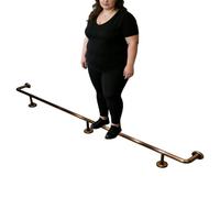 Repose-pieds de Bar Barre de Maintien Ronde Robuste pour Îlot Central, Supports de Pieds en Acier Inoxydable Brossé, Kit Complet de Balustrade pour Tabouret D'îlot(270cm(106in))