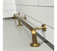 Repose-pieds de bar doré - Diamètre 32 mm, support mural for comptoir de bar, acier inoxydable, longueurs disponibles : 80, 120, 280 et 340 cm(L 3.8m/12.5ft)