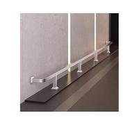 Repose-Pieds de Bar, kit de Main Courante et Repose-Pieds en Acier Inoxydable - Repose-Pieds Mural/au Sol de 1,30 m (4,27 pi) pour îlot de Cuisine et Bar à Domicile, Installation Facile, Fin