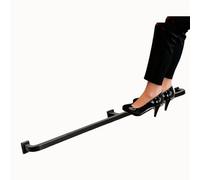 Repose-pieds de bar Kit De Rail De Repose-pieds De Barre, Supports De Support De Pied En Tube Carré À Montage Sous Le Comptoir(Black,L 590cm/19.4ft)