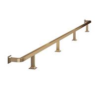 Repose-Pieds de Bar, kit de Rampe et Repose-Pieds d'escalier Noir Mat, Supports en Acier Inoxydable de 1 m, matériel de Fixation sous comptoir pour Bars et Restaurants, Support Durable et él