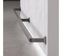 Repose-Pieds de Bar, kit de Repose-Pieds de Bar de 2,6 m (8,5 pi) - Repose-Pieds Durable pour la Maison, Les Bars commerciaux, Les îlots de Cuisine et Les Tables à Manger - Finition Noire él