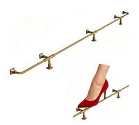 Repose-Pieds De Bar Kit pédale bar de luxe rétro, Installez une zone repos des pieds sous l'armoire bibliothèque l'île cuisine, Acier inoxydable 1,3 '' OD(L590cm/19.4ft)