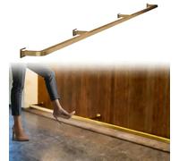 Repose-Pieds de Bar, Repose-Pieds carré doré pour comptoir de Bar - Repose-Pieds Mural avec Supports et kit d'installation, Barre de Maintien Personnalisable de 1,20 m pour Bar à Domicile, p