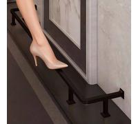 Repose-pieds de Bar Repose-pieds de Bar, Repose-pieds Mural et sur Pied, Repose-pieds Tubulaire Carré, Barre D'appui Antidérapante Sous Comptoir pour Salle de Bain(Black,4.5ft/137cm)