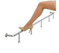 Repose-pieds de bar Support De Plancher De Repose-pieds Barre, Garde-corps De Tuyau Rail Pied Sous Le Comptoir Décoration Intérieure, Supports De Rail Jambe Robustes(Silver,26ft/792cm)