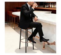 Repose-Pieds de Bar, Supports de Repose-Pieds réglables en Or Rose pour Usage Commercial - Système de Repose-Pieds modulaire sous comptoir de 3,8 m pour chaises Hautes, Support Durable et él