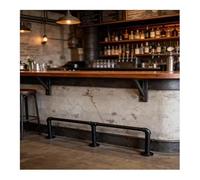 Repose-pieds De Barre Style Industriel Rétro, En Tuyau Galvanisé Rond 32 Mm Diamètre Pour La Maison, Le Restaurant Commercial, Pub, Personnalisable(1.7M/5.58FT)