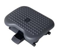 Repose-pieds de bureau - HOMCOM - ergonomique angle ajustable 30° hauteur 3 positions confort maison - plastique - gris foncé