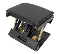 Repose-pieds de bureau noir réglable ergonomique avec surface de massage 4 hauteurs et 4 réglages d'inclinaison Repose-pieds de bureau antidérapant pour voiture, bureau, maison, voyage