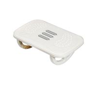 Repose-pieds de bureau - Tabouret d'allaitement pour ordinateur de bureau à domicile - Blanc - 37,5 x 23 x 12 cm