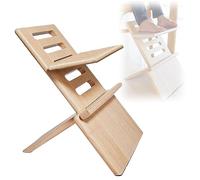 Repose-pieds de chaise haute, repose-pieds réglable et antidérapant en bois de bambou naturel, support portable, marchepied stable, convient pour la cuisine, la table à manger pour enfants de 3 à 9