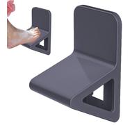 Repose-pieds de douche pour le rasage des jambes | Repose-pieds de douche mural | Installation facile | Repose-pieds de baignoire pour un rasage confortable des jambes (noir)