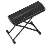 Repose-pieds de guitare Pédale en métal Coussin en caoutchouc Réglable Pliable Hauteur 4/6 Positions Pied de lit for Accessoires de guitare pour guitare classique/acoustique/électrique(6 gear)