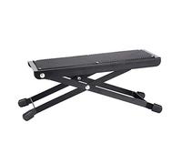 Repose-pieds de guitare pliable en métal réglable à 4 positions - Tabouret en acier antidérapant avec 4 niveaux de hauteur, coussinets en caoutchouc pour la protection et la