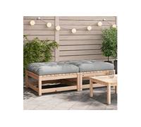 Repose-pieds de Jardin avec Coussins 2 pcs, Tables Basses, Tabourets de Patio Balcon Terrasse Arrière-cour Extérieur, 838102