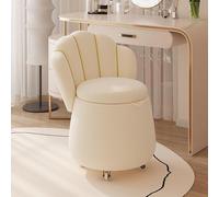 Repose-pieds de luxe en velours de 60 cm de haut - Pouf élégant avec dossier haut, idéal pour chambre à coucher et salon, coiffeuse