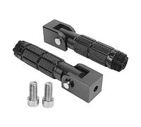 Repose-pieds de Moto avec Conception Antidérapante, Adaptés pour Aprilia, en Alliage D'aluminium, Technologie D'usinage CNC Avancée, Pédale de Passager Pliable (BLACK)