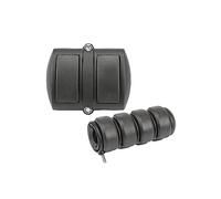 Repose-Pieds de Moto Couvercle De Pédale Frein Cheville Levier Changement Vitesse Moto Pour VStar 1100 1999-2009 Pour 950 T 2009-2012(Noir,C)