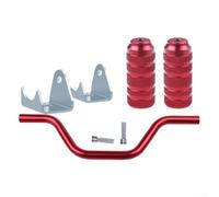 Repose-pieds de moto en alliage d'aluminium avec compatibilité haute universalité pour moto, voiture électrique et scooter (rouge)