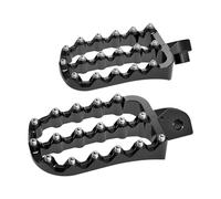 Repose-Pieds De Moto en Aluminium, Pédales, Repose-Pieds Plus Grands pour Kawasaki pour KLR650 pour KLR 650 1987 - 2023 Repose-Pieds De Moto(Noir)