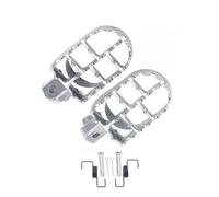 Repose-pieds De Moto En Aluminium Pour KLR650 KLX110 Off-Road(Argent)